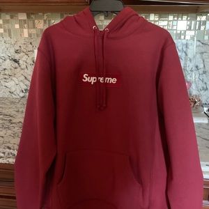 Supreme Burgundy Hoodie
